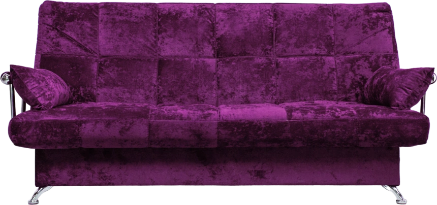 Диван прямой Финка Хром, Plush purple velvet
