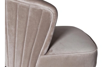 Барный стул 48MY-4115-B PEG, велюр, жемчужно-серый