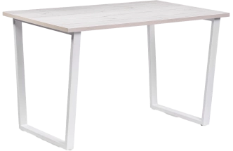Кухонный стол Лота Лофт, 140x80, ЛДСП, юта, каркас белый матовый