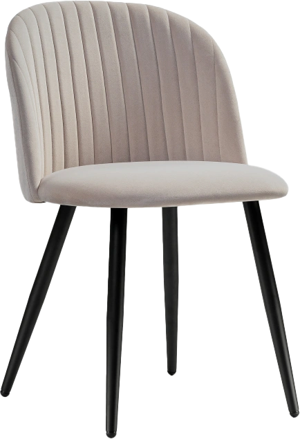 Стул Gabi 1, мягкий, latte / black