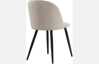 Стул Gabi 1, мягкий, latte / black