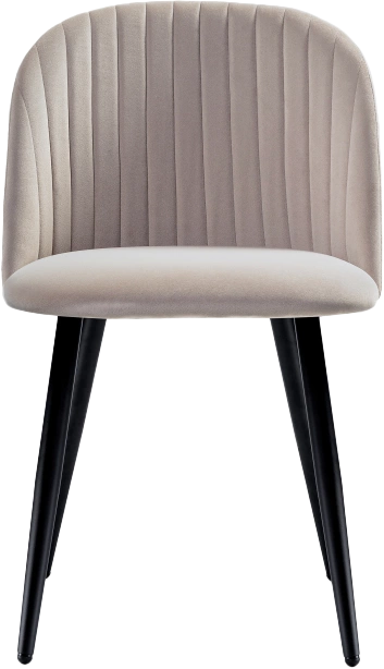 Стул Gabi 1, мягкий, latte / black
