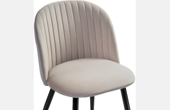 Стул Gabi 1, мягкий, latte / black