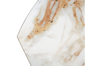 Кухонный стол раздвижной Teramo 135, Gloss Grand Jade Solid Ceramic, керамика, поворотн.механизм, Черный каркас