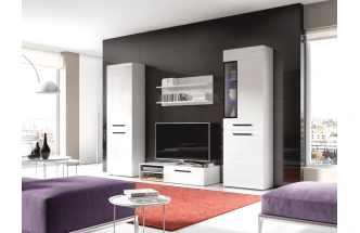 Полка Кёльн 980, открытая, белый аляска / белый глянец