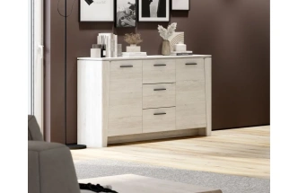 Тумба Мальта, с полками и ящиками, дуб винтерберг 