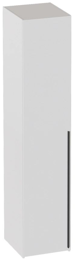 Шкаф однодверный Ренн, распашной с полками, белый Аляска WML