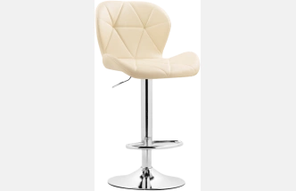 Барный стул Trio, beige / chrome