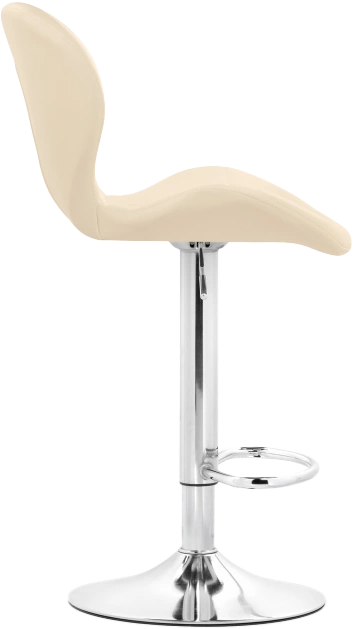 Барный стул Trio, beige / chrome