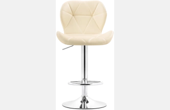 Барный стул Trio, beige / chrome
