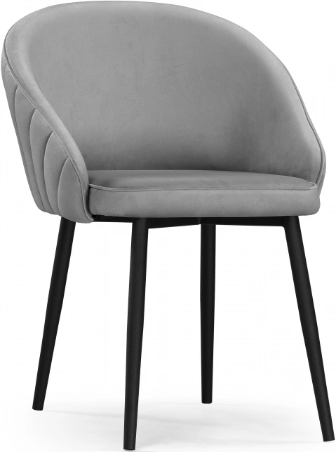 Стул Сутгайн, мягкий, MR-11 серый / черный