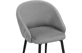 Стул Сутгайн, мягкий, MR-11 серый / черный