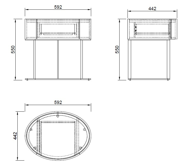Тумба прикроватная 77IP-NS2076, с ящиком 