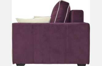 Диван прямой Бали 3, Puma violet, Puma vanilla 