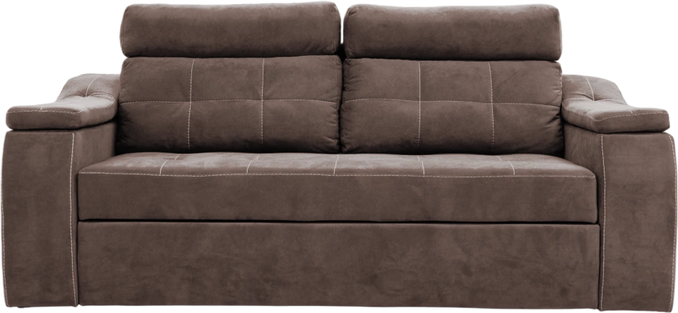 Диван прямой Бруно, Catania mocco, нить белая