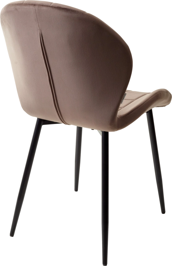 Стул Flower, мягкий, Bluvel-77 Ash Green, велюр