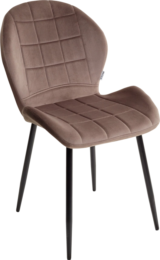 Стул Flower, мягкий, Bluvel-77 Ash Green, велюр