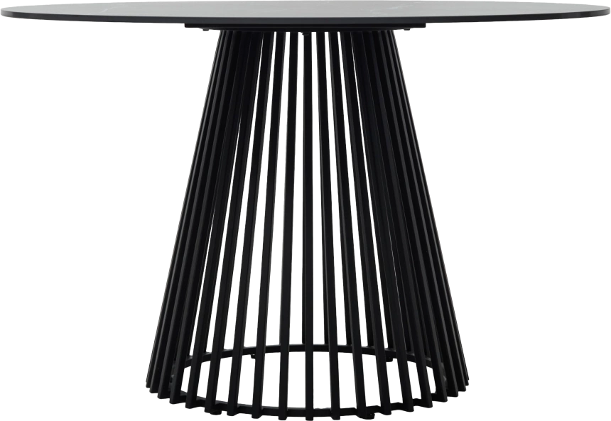 Кухонный стол Terni 120, Matt Black Marble Solid Ceramic Черный мрамор матовый, керамика, Черн.каркас