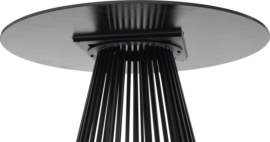 Кухонный стол Terni 120, Matt Black Marble Solid Ceramic Черный мрамор матовый, керамика, Черн.каркас