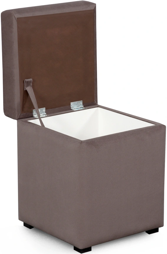 Банкетка-пуф № 20, с ящиком для хранения, альба светло-коричневый