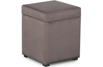 Банкетка-пуф № 20, с ящиком для хранения, альба светло-коричневый