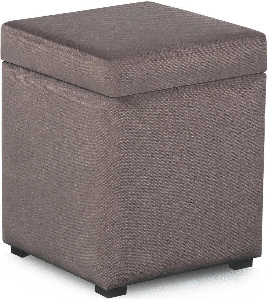 Банкетка-пуф № 20, с ящиком для хранения, альба светло-коричневый