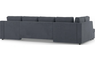Диван П-образный Невада, модель 020, комплектация 5 левый, Omega 32 (темно-серый)