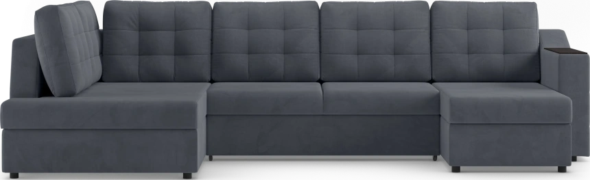 Диван П-образный Невада, модель 020, комплектация 5 левый, Omega 32 (темно-серый)