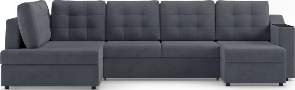 Диван П-образный Невада, модель 020, комплектация 5 левый, Omega 32 (темно-серый)