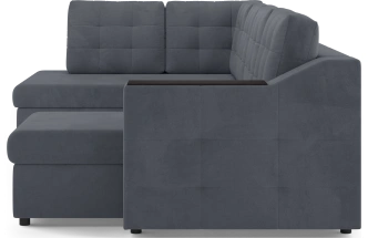 Диван П-образный Невада, модель 020, комплектация 5 левый, Omega 32 (темно-серый)
