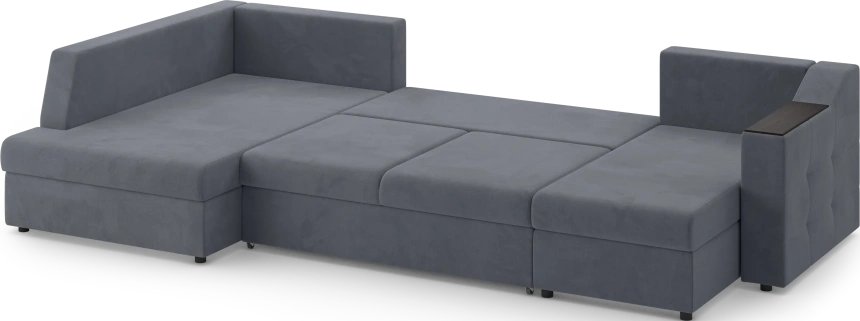 Диван П-образный Невада, модель 020, комплектация 5 левый, Omega 32 (темно-серый)