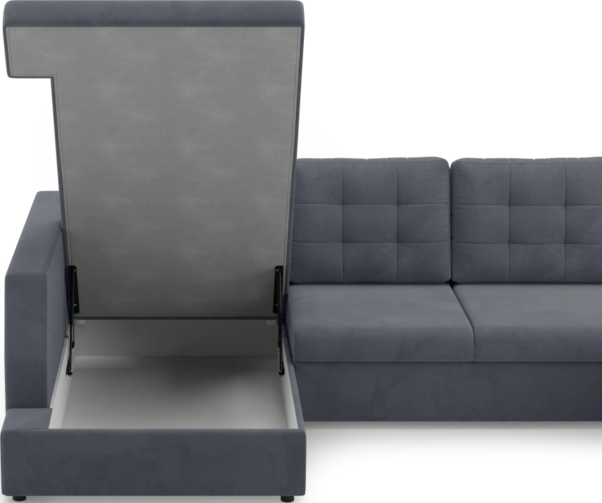 Диван П-образный Невада, модель 020, комплектация 5 левый, Omega 32 (темно-серый)