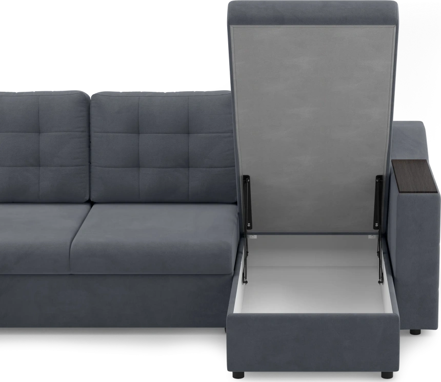 Диван П-образный Невада, модель 020, комплектация 5 левый, Omega 32 (темно-серый)
