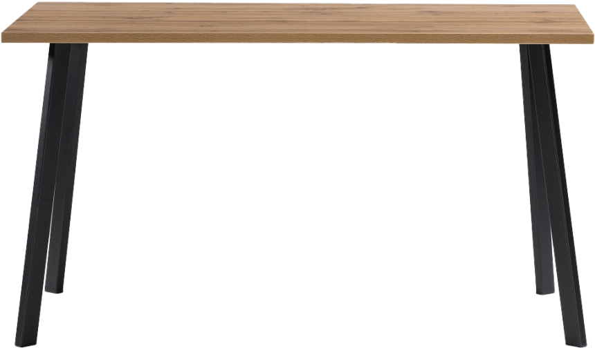 Кухонный стол Тринити Лофт, 120x80, ЛДСП, дуб вотан, каркас черный матовый