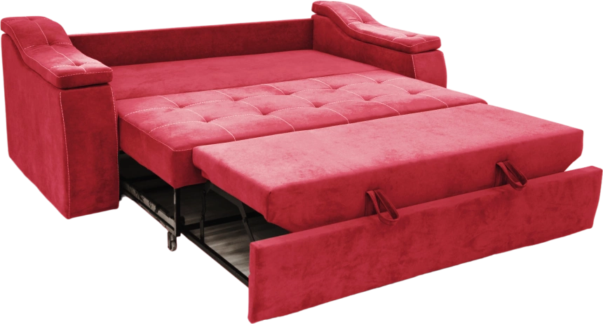 Диван прямой Бруно, Catania red, нить белая