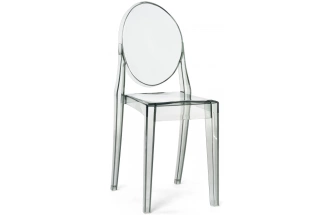 Стул Victoria, пластиковый, clear gray