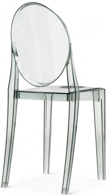 Стул Victoria, пластиковый, clear gray