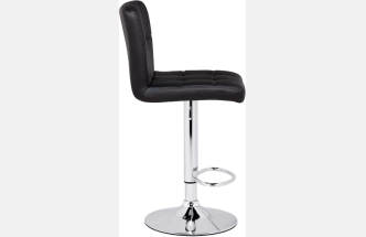 Барный стул Paskal, black / chrome
