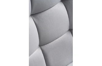 Полубарный стул Алст, велюр светло-серый / белый