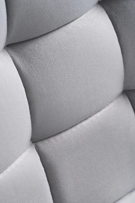 Полубарный стул Алст, велюр светло-серый / белый