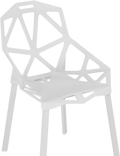 Стул One PC-015, пластиковый, белый