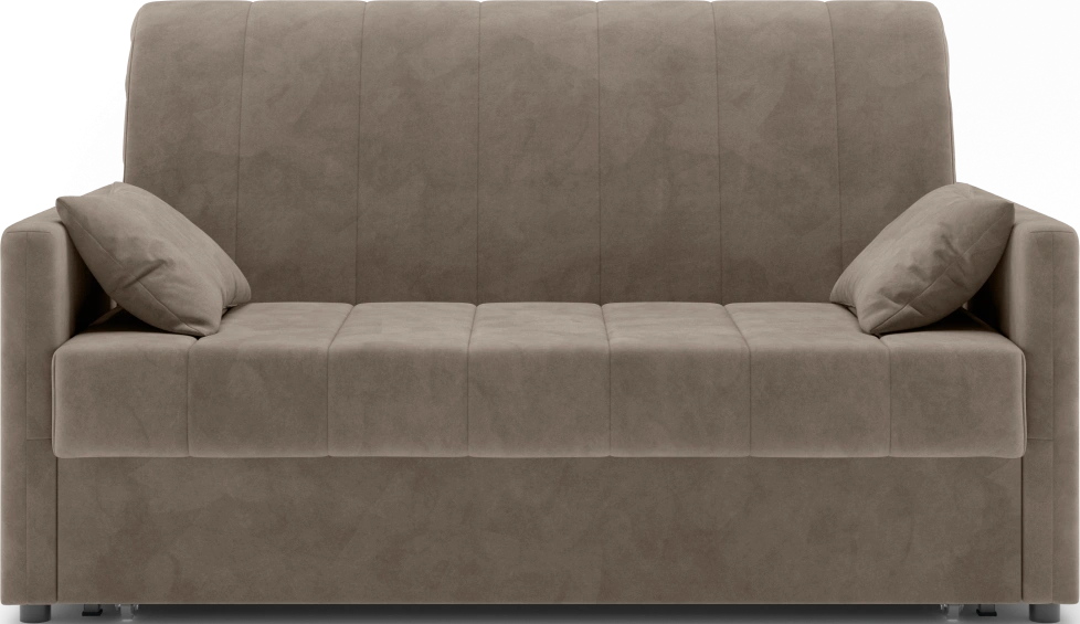 Диван прямой Хилтон 140, модель 139, Ultra Beige (бежевый) / венге