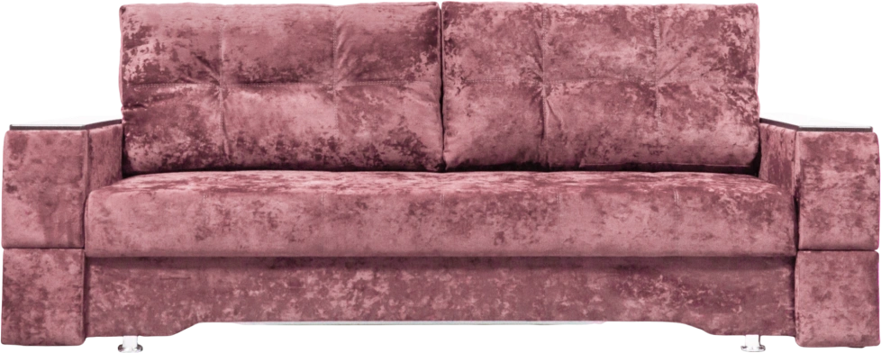 Диван прямой Атлант 2, ткань Краш 28, декор венге