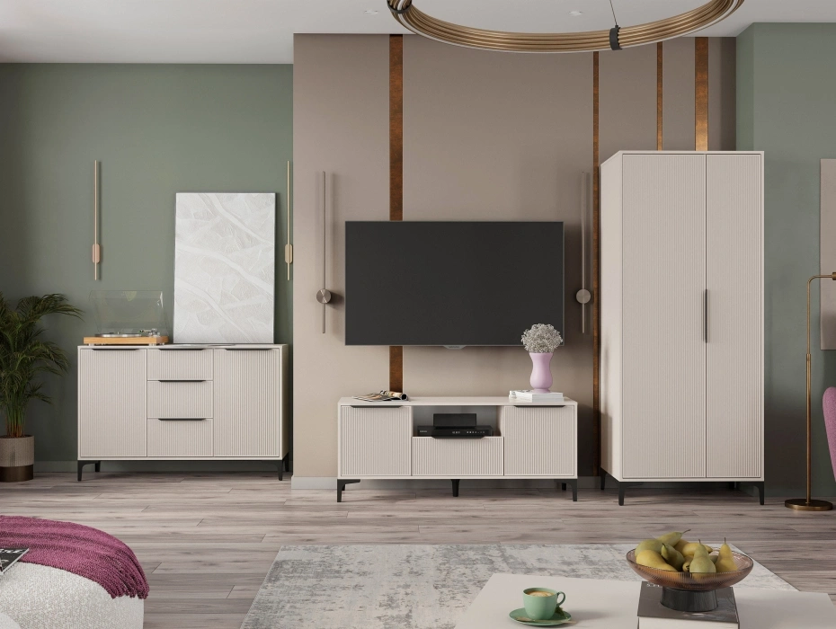 Модульная гостиная Иадама, комплектация 1, кашемир / кашемир