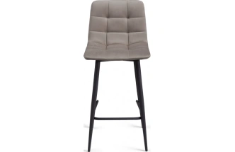 Комплект полубарных стульев Симпл, 2 шт, латте / черный