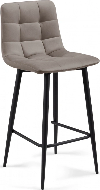 Комплект полубарных стульев Симпл, 2 шт, латте / черный