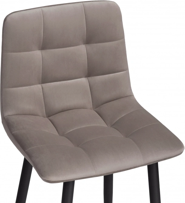 Комплект полубарных стульев Симпл, 2 шт, латте / черный