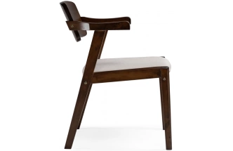 Стул Velma, деревянный , dirty oak / light beige