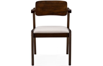 Стул Velma, деревянный , dirty oak / light beige