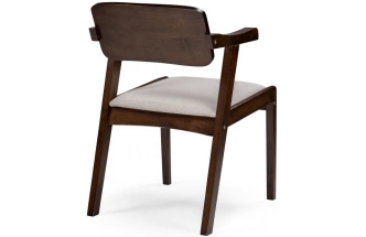 Стул Velma, деревянный , dirty oak / light beige